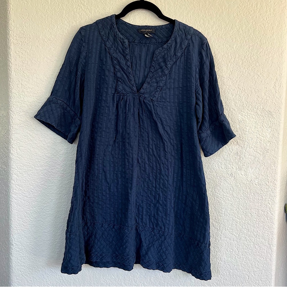 Cotton mini dress or beach cover up